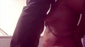 French Slave Takes Piss Shower Humiliating Blowjob