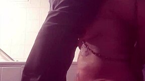 French Slave Takes Piss Shower Humiliating Blowjob