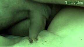 close-up view of babysitter milfs tight pussy stretched by huge cock then creampied