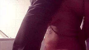 French Slave Takes Piss Shower Humiliating Blowjob