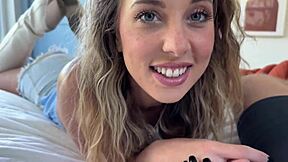 Step sister Millie Morgan convinces for taboo creampie fuck