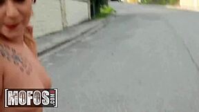 mofos bella rico risks it all outdoors pov riding big cock till creamy creampie fill