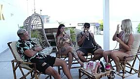 bruna carlos owned in kobra couple's wild bora cast compilation!