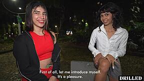 hey cute latina wanna threesome after our park pickup?