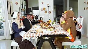family sneaks dirty fucks before the holiday feast starts