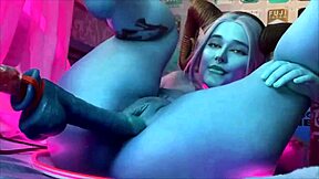 cosplayer's powerful orgasms lead to massive squirting on huge vibrator