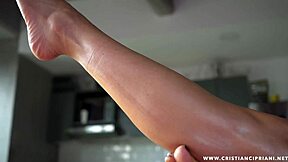 colombian latina lets stepson fuck her feet fetish quickie style