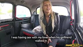 Thick Cock Subtly Stretches Shaved Pussy On Car Backseat