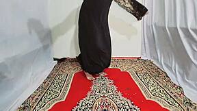 hey arabic hijab girl amrozia shakes ass boobs dancing erotically to music desi slut?