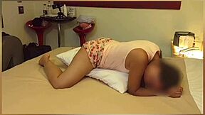 Super Horny Skinny Latina Teen Bedroom Lick Creampie Part One