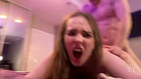 Girlfriend Fucks Stranger on Boyfriend's Bed Full 4K Video