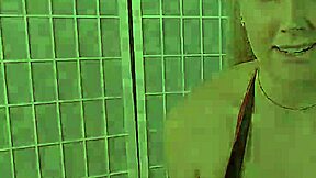 Pigtailed slut chokes on huge cock before anal and piss play