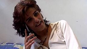 Watch me slam cock down eager Italian milf's wet pussy hard!