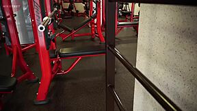 damn that gym ass queen shakes it hard during our rough workout fuck