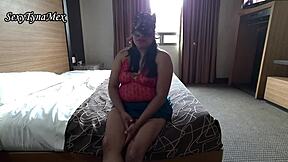 horny latina bbw in miniskirt joins amateur casting for homemade sex