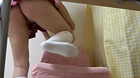 sayu nanahara teases cameltoe nipples in bikini miniskirt uniform workout