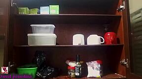 Morning Quickie Ebony Big Ass Cowgirl Creampie Before Work