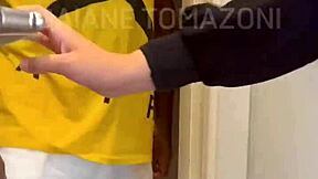 went downstairs for ifood and hot roommate neighbor invites me over for dirty dorm fuck