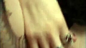 Skinny emo teen Liz Vicious masturbates at lonely party