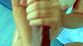 Tanned College Desi Shows Perfect Titties in Blowjob Handjob Creampie