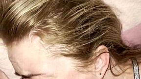 stepmom in lingerie SUCKS son's HUGE COCK then rides after husband leaves