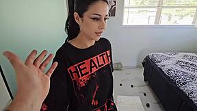 Goth step sis penelope reed begs for my cum in her dirty spell ride