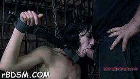 imagine being caged while she teases and fills your spot perfectly