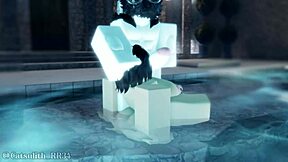 Bent over shy big ass girl roughly fucked doggystyle by pool