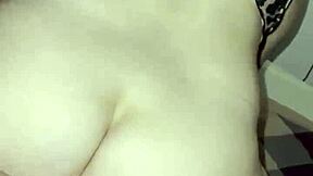 stepmom in lingerie SUCKS son's HUGE COCK then rides after husband leaves