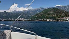 imagine her big tits and ass flashing topless while riding that boat taxi right in front of the surprised driver