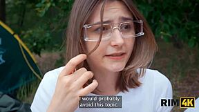 A shy couple rims asses then takes first time hard anal outdoors?