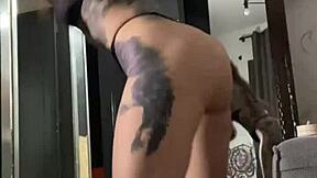 hey check this super hot big ass slut with wet gaping pussy and ass