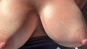 Italian milf artemisia love bounces huge natural tits outdoors while horny af