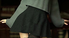 Bookworm Blonde Emma Plays with Big Tits Pussy in Library Creampie