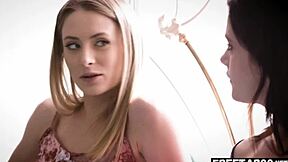 Blonde teen teacher loses anal virginity on classroom desk creampie