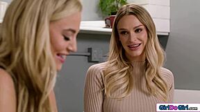 why skip lunch when you can lick juicy shaved pussy at the office instead?