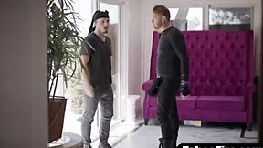 Hot Blonde Maid Takes Double Penetration in All Holes Rough!