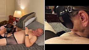 Granny Bunny Deepthroats Cock Like a Hungry Old Slut in POV