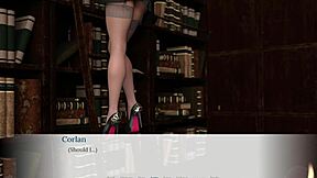 Bookworm Blonde Emma Plays with Big Tits Pussy in Library Creampie