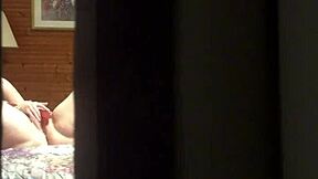 Peeping Tom Spies Amateur Milf Masturbating Through Hotel Window