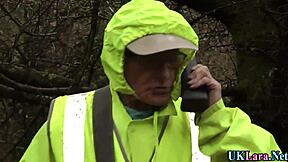 hey classy british milf in stockings rips clothes drips cum from monster cock