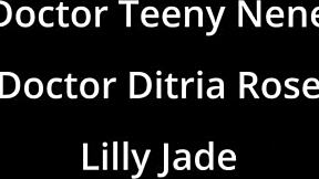 God, the perverted podiatrist Lilly Jade teases patients with her latex gloves and feet!