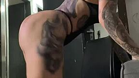 hey check this super hot big ass slut with wet gaping pussy and ass