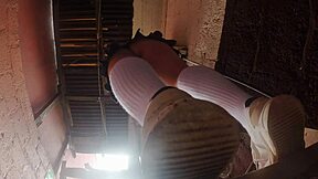 profesor sneaks upskirt peeks at his busty latina students' asses in class