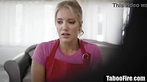 Hot Blonde Maid Takes Double Penetration in All Holes Rough!