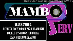 bruna santos flaunts perfect body in brutal dap anal atm with huge gapes from bbc monster cocks