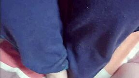 i love giving my stepson this kinky footjob on my sexy feet