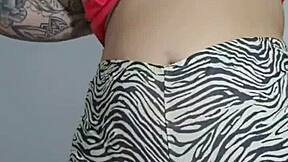 petite brunette fingers wet pussy and twerks ass hard on video call