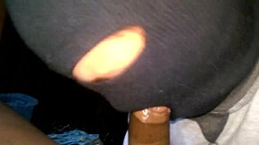 Just off work i get masked sloppy head from her wet mouth