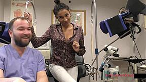 miss mars orgasms in hospital with dildo vibrator